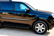 Honda Pilot 2008–2015 Boční nášlapy Allmond Black (2 ks, hliník) fotografie 1