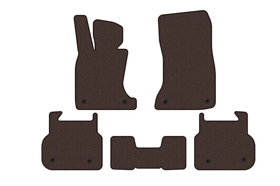 BMW řady 7 F01/F02 2008–2015 Gumové autokoberce do interiéru Carsuit (pro F01, hnědé) Fotografie 1