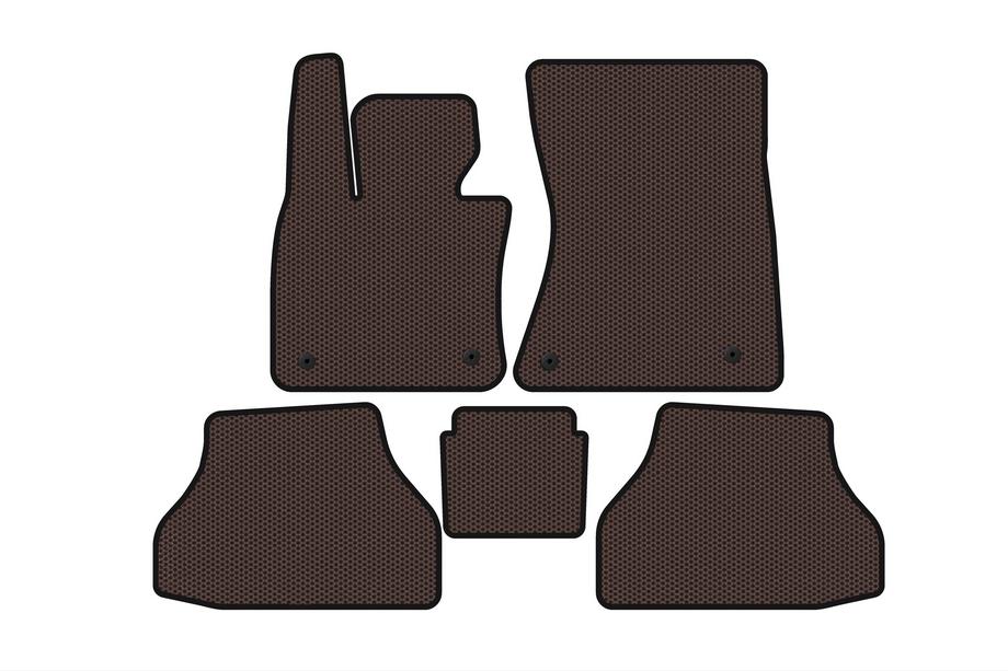 BMW X6 E71 2008–2014 Gumové autokoberce Carsuit V-2 (hnědé) Image
