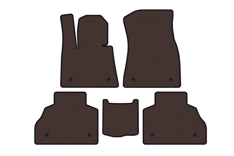 BMW X7 G07 2019– Gumové autokoberce Carsuit (2 řady, hnědé) Image