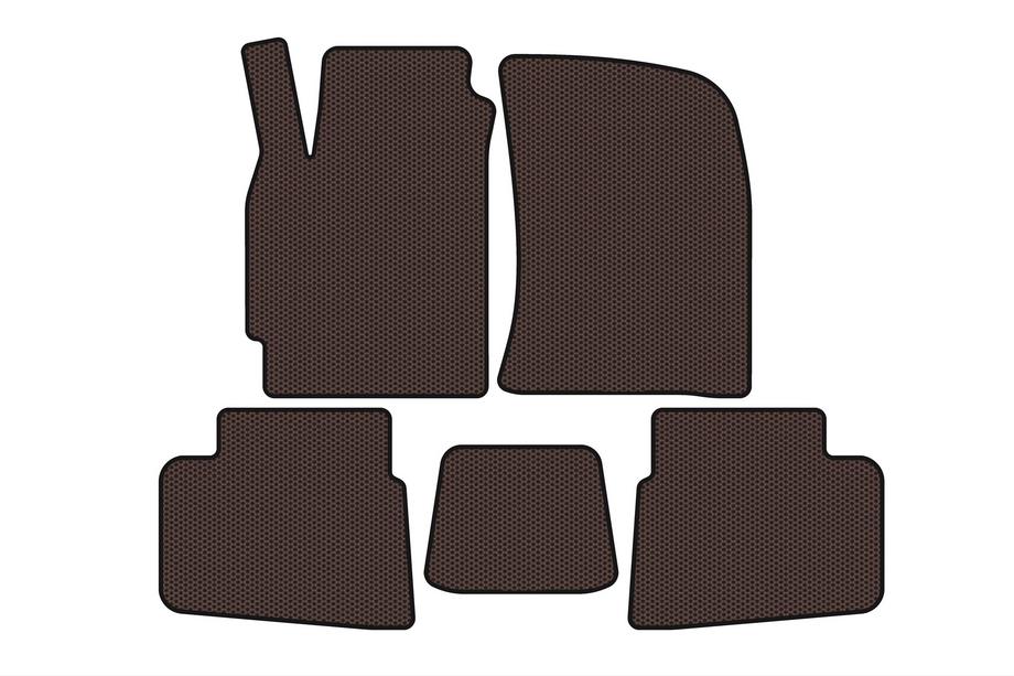 Chevrolet Evanda 2000–2006 Gumové autokoberce Carsuit (hnědé) Image