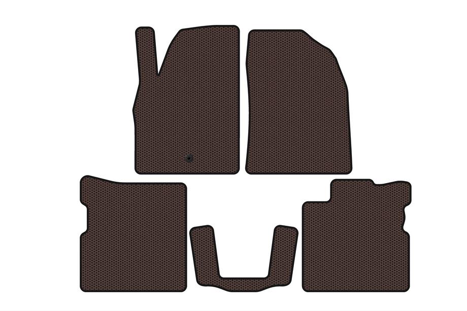 Chevrolet HHR 2005–2011 Gumové autokoberce Carsuit (hnědé) Image