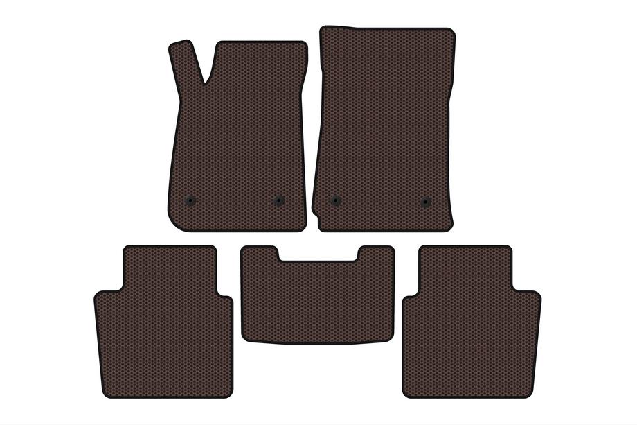 Chevrolet Impala 2013–2020 Gumové autokoberce Carsuit (SD, hnědé) Image