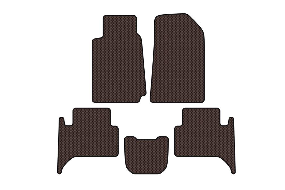 Chevrolet Trailblazer 2012–2019 Gumové autokoberce Carsuit (2 řady, hnědé) Image