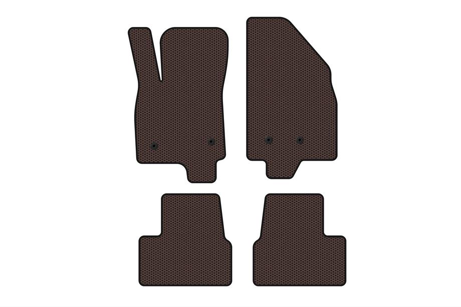 Chevrolet Volt 2016–2019 Gumové autokoberce Carsuit (hnědé) Image