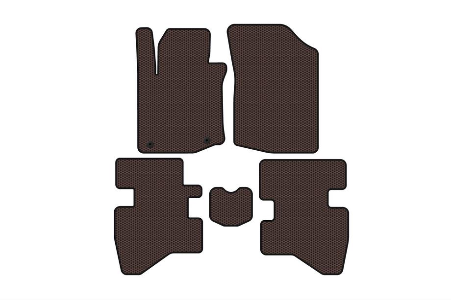 Citroen C-1 2014–2021 Gumové autokoberce Carsuit (HB, hnědé) Image