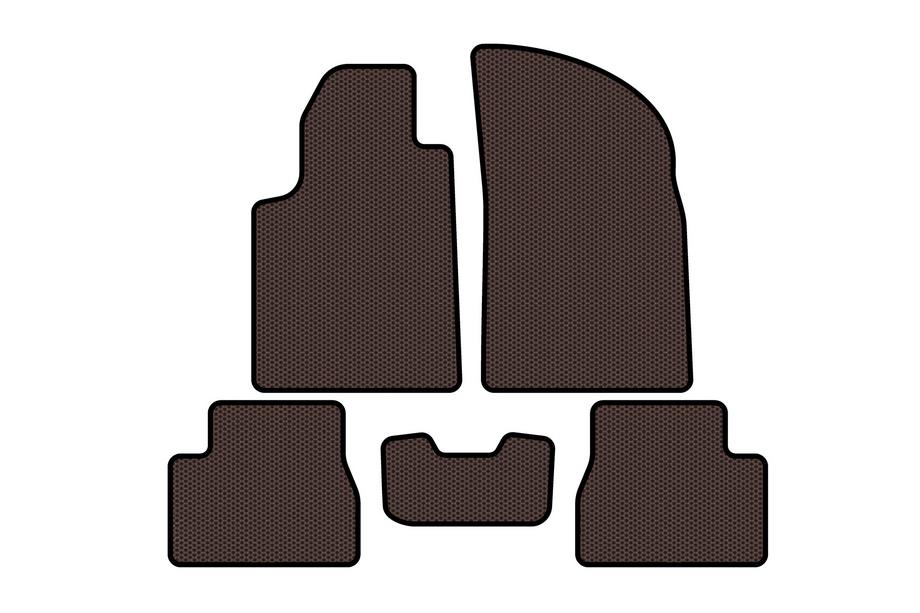 Citroen C-3 2002–2009 Gumové autokoberce Carsuit (hnědé) Image