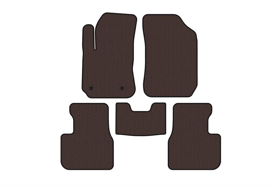 Citroen Cactus 2014–2020 Gumové autokoberce Carsuit (hnědé) Image