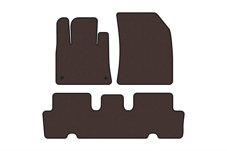 Citroen C-4 Picasso 2013–2022 Gumové autokoberce Carsuit V1 (2 řady, hnědé) Image