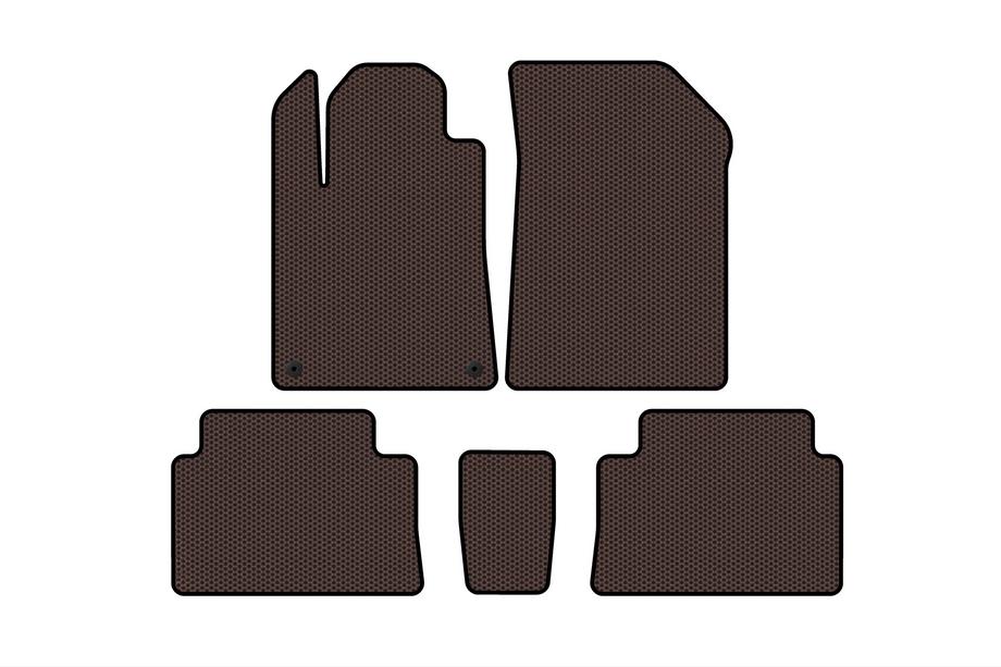 Citroen C-5 2001–2008 Gumové autokoberce Carsuit (hnědé) Image
