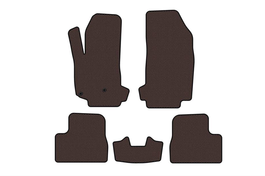 Citroen DS-3 2009–2016 Gumové autokoberce Carsuit V-2 (hnědé) Image