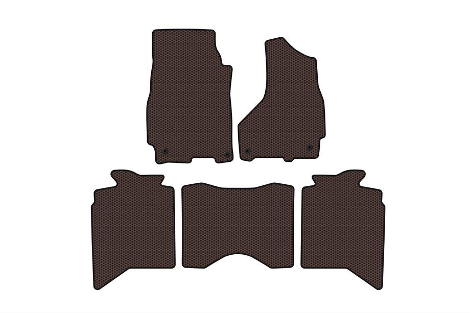 Dodge RAM (DS/DJ/D2) 2009–2024 Gumové koberečky do interiéru Carsuit (2013+, 5místné, hnědé) Image