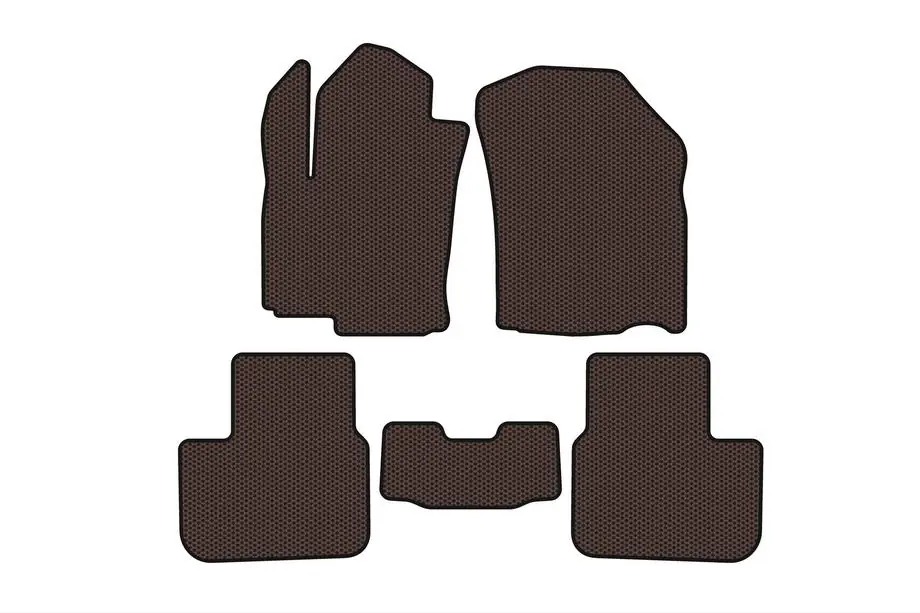 Fiat Sedici 2006–2014 Gumové autokoberce Carsuit (HB, hnědé) Image
