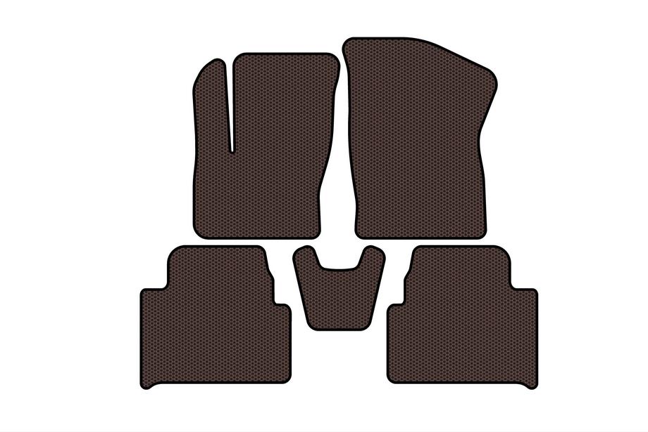 Ford C-Max 2004–2010 Gumové autokoberce Carsuit (hnědé) Image