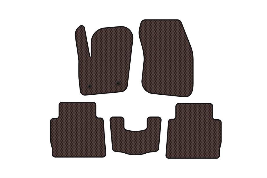 Ford Fusion 2012–2020 Gumové autokoberce Carsuit (SD, hnědé) Image