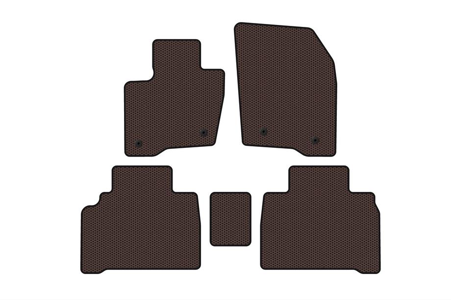 Ford Galaxy 2015– Gumové autokoberce Carsuit (HB, hnědé) Image