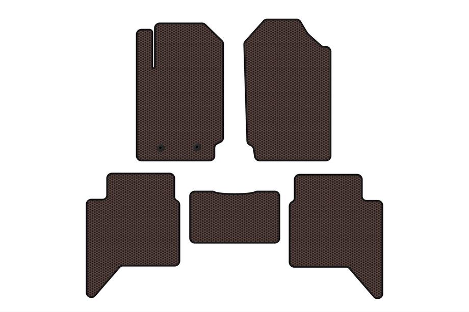 Ford Ranger 2011–2022 Gumové autokoberce Carsuit (hnědé) Image