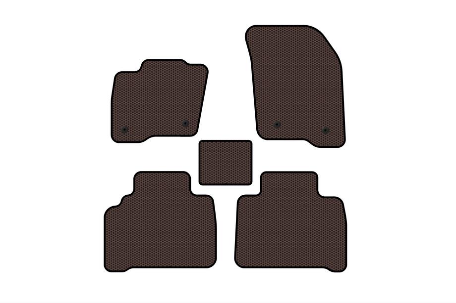 Ford S-Max 2015– Gumové autokoberce Carsuit (hnědé) Image