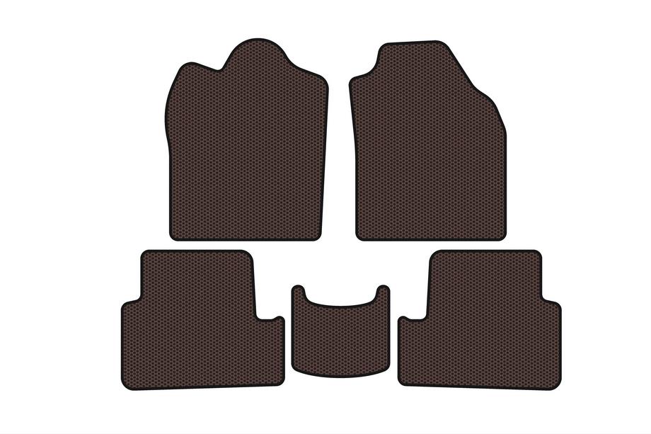 Ford Connect 2010–2013 Gumové koberečky do interiéru Carsuit (2009-2012, hnědé) Image