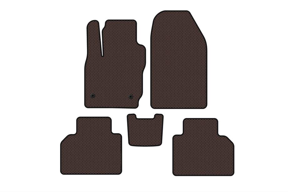 Ford Courier 2014–2023 Gumové autokoberce Carsuit (hnědé) Image