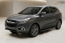 Hyundai IX-35 2010–2015 Boční prahy Allmond Black (2 ks, hliník) fotografie 1