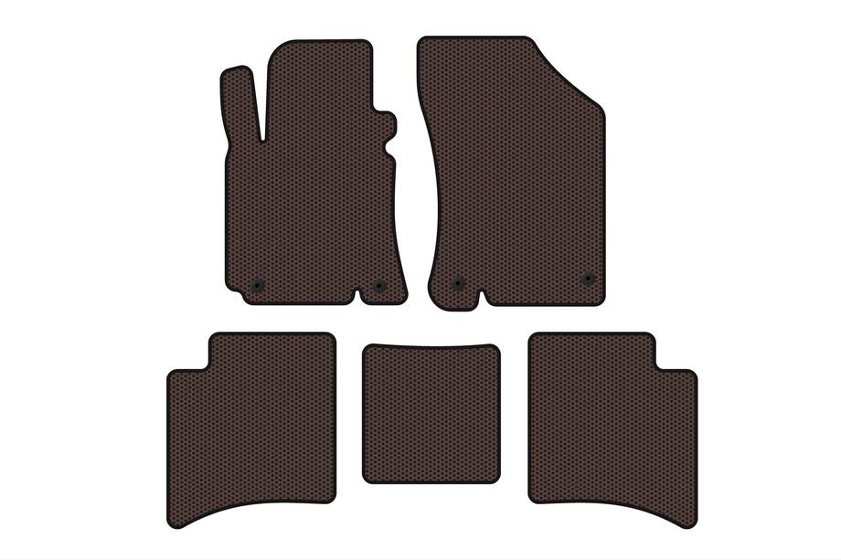 Geely MK Cross 2010–2016 Gumové autokoberce Carsuit (hnědé) Image