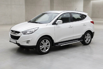 Hyundai IX-35 2010–2015 Boční prahy RedLine V1 (2 ks, hliník) fotografie 1