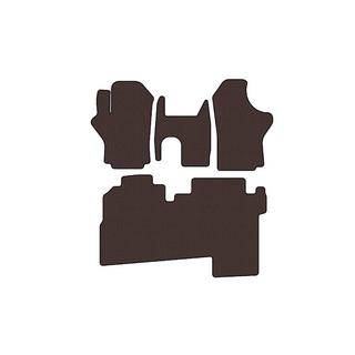 Gumové autokoberce Carsuit (2004-2007, 2 řady, 8místné, hnědé) Hyundai H200, H1, Starex 1998–2007 fotografie 1