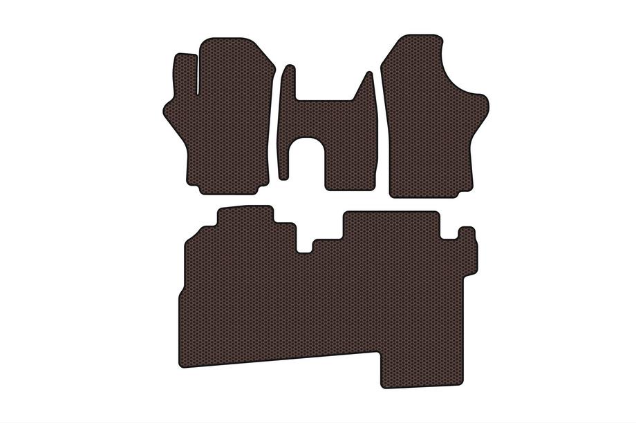 Hyundai H200, H1, Starex 1998–2007 Gumové autokoberce Carsuit (2004-2007, 2 řady, 8místné, hnědé) Image