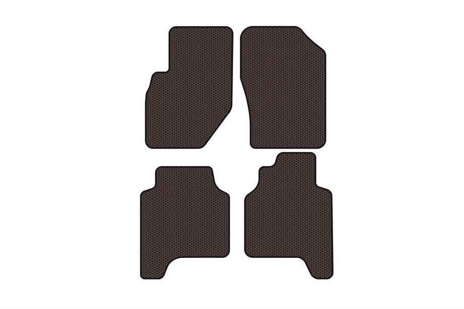 Hyundai Terracan 2001–2007 Gumové autokoberce Carsuit (hnědé) Image