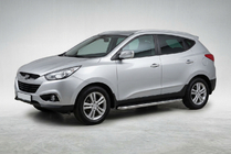 Hyundai IX-35 2010–2015 Boční prahy Maydos V1 (2 ks, hliník ↗ nerez) fotografie 1