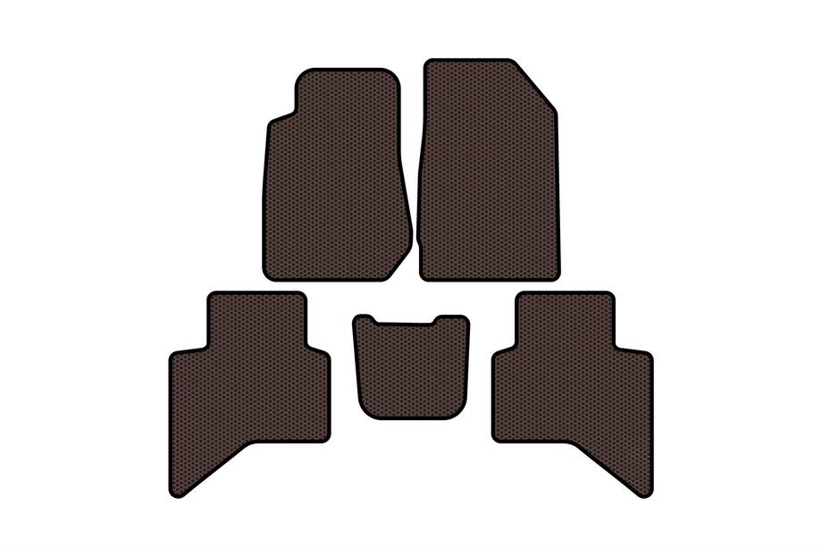 Isuzu D-Max 2019– Gumové autokoberce Carsuit (hnědé) Image