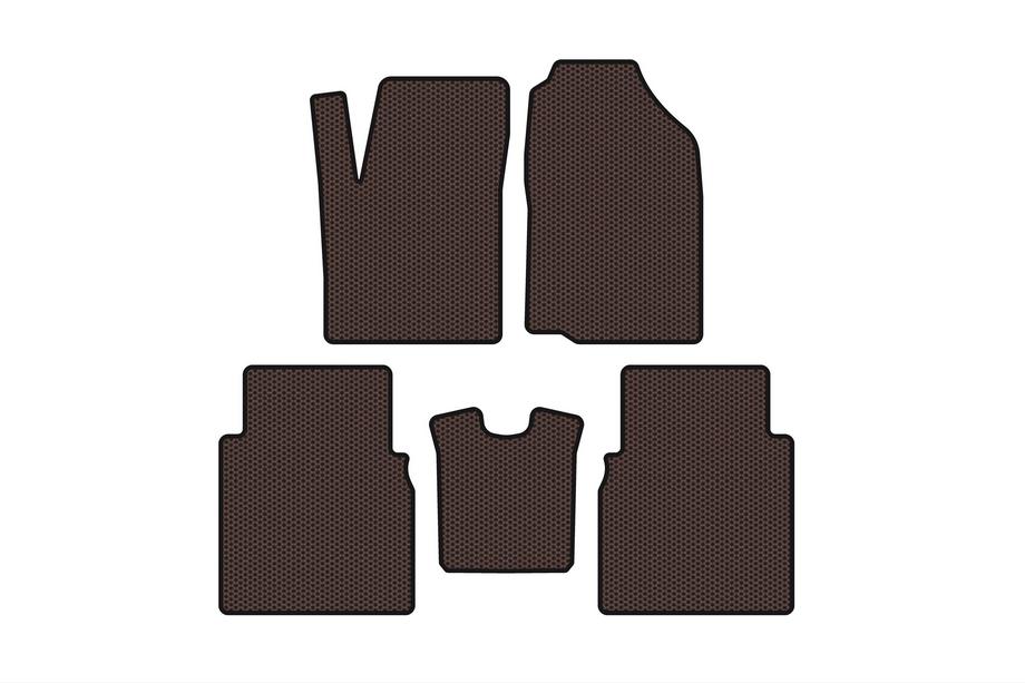 JAC J6 2011–2019 Gumové autokoberce Carsuit (hnědé) Image