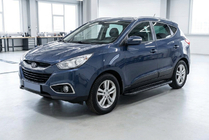 Hyundai IX-35 2010–2015 Boční prahy Bosphorus Black (2 ks, hliník) fotografie 1