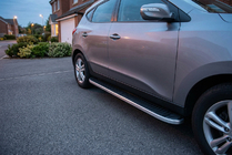Hyundai IX-35 2010–2015 Boční prahy Tayga Grey (2 ks, hliník) fotografie 1