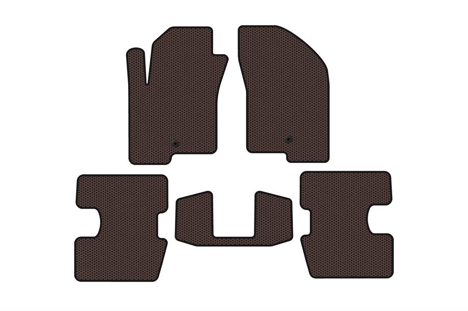 Jeep Patriot 2007–2016 Gumové autokoberce Carsuit (hnědé) Image