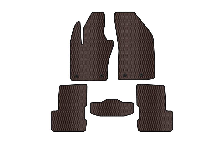 Jeep Renegade 2014– Gumové autokoberce Carsuit V-2 (hnědé) Image
