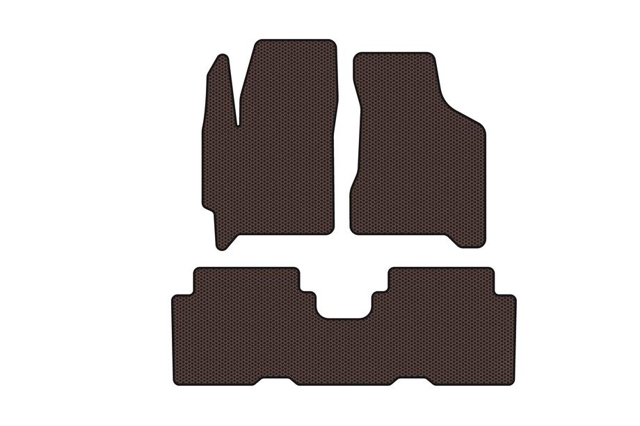 Kia Carens 1999–2012 Gumové autokoberce Carsuit (hnědé) Image
