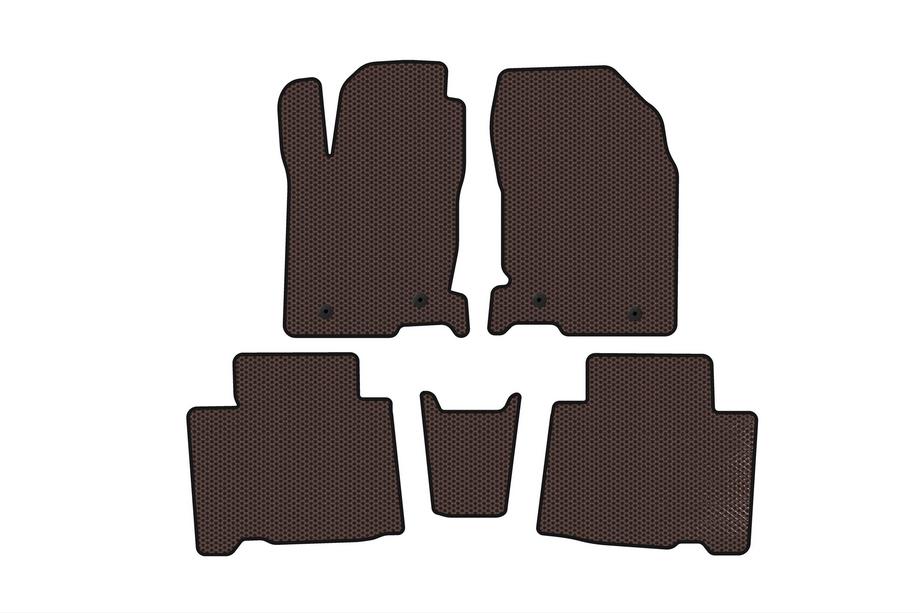 Lexus NX 2014–2021 Gumové autokoberce Carsuit (hnědé) Image