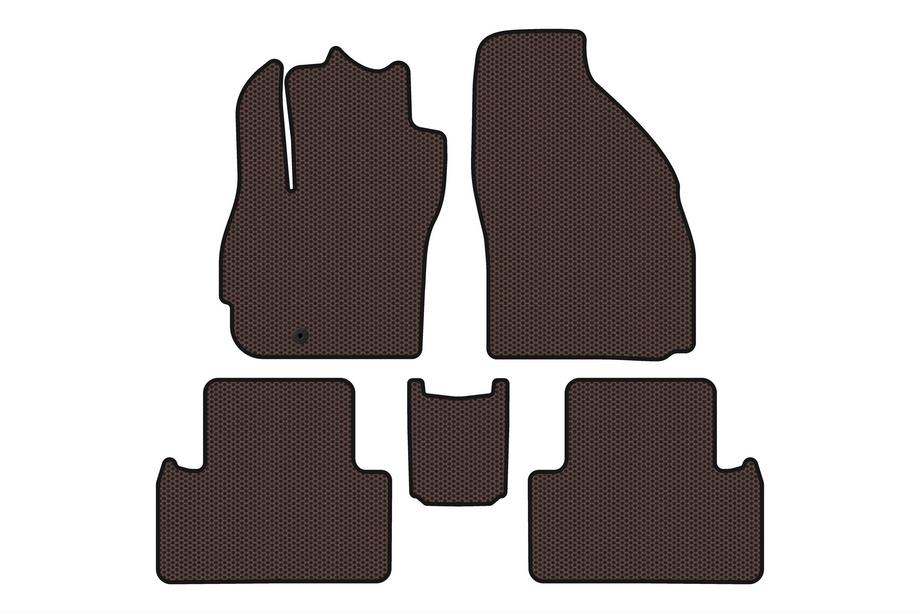 Mazda 5 2005–2009 Gumové koberečky Carsuit (2 řady, 7místné, hnědé) Image