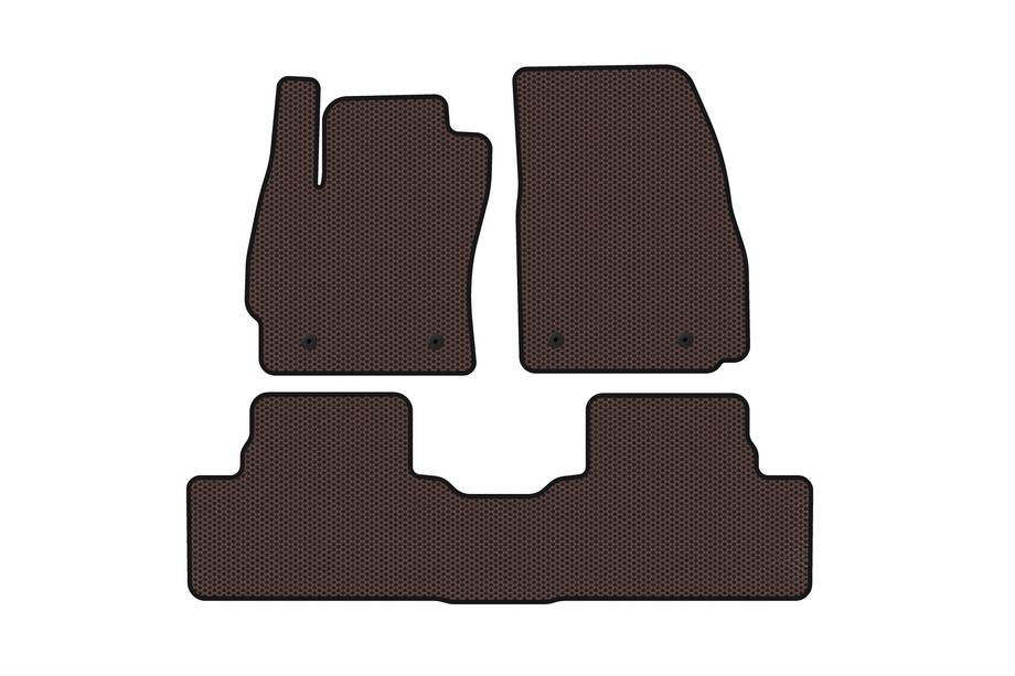 Mazda 5 2010–2018 Gumové autokoberce Carsuit (2 řady, hnědé) Image