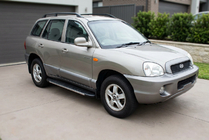 Hyundai Santa Fe 1 2000–2006 Boční nášlapy Duru (2 ks, hliník) fotografie 1