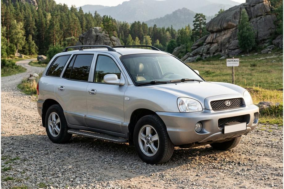 Hyundai Santa Fe 1 2000–2006 Boční prahy Bosphorus Black (2 ks, hliník) Image