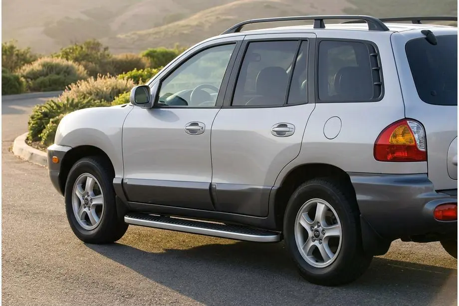 Hyundai Santa Fe 1 2000–2006 Boční prahy Tayga Grey (2 ks, hliník) Image