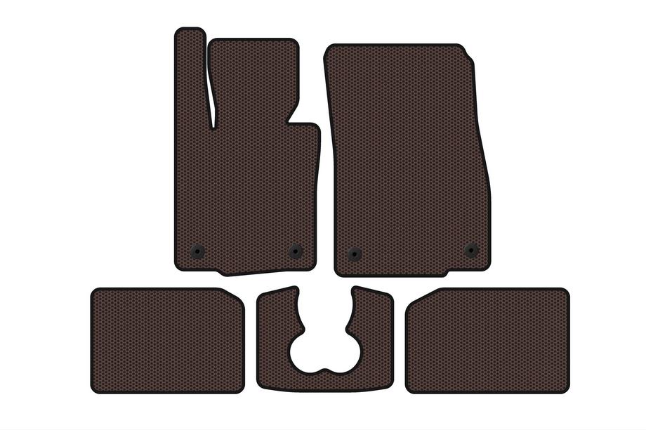 Mini Cooper F55/56/57 2014–2023 Gumové autokoberce Carsuit (pro S F55, 5dveřové, hnědé) Image