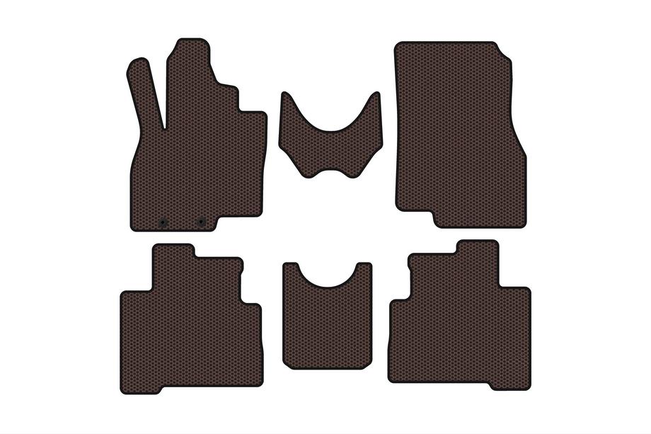 Mitsubishi Grandis 2003–2011 Gumové autokoberce Carsuit (2 řady, hnědé) Image