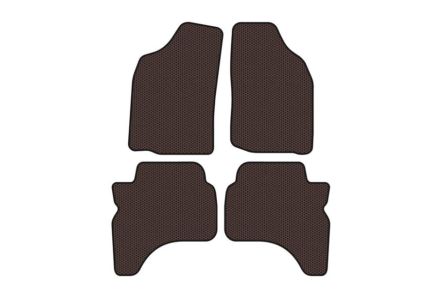 Mitsubishi L200 1996–2006 Gumové autokoberce Carsuit (hnědé) Image