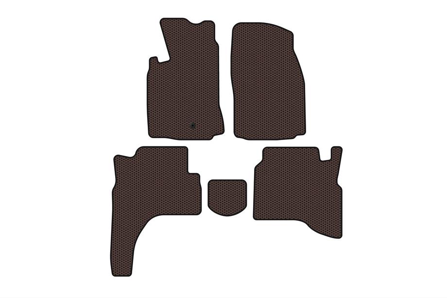 Mitsubishi Pajero Sport 1996–2007 Gumové autokoberce Carsuit (hnědé) Image