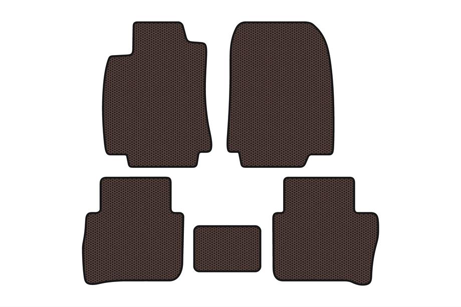 Nissan Tiida 2011–2014 Gumové autokoberce Carsuit (HB, hnědé) Image