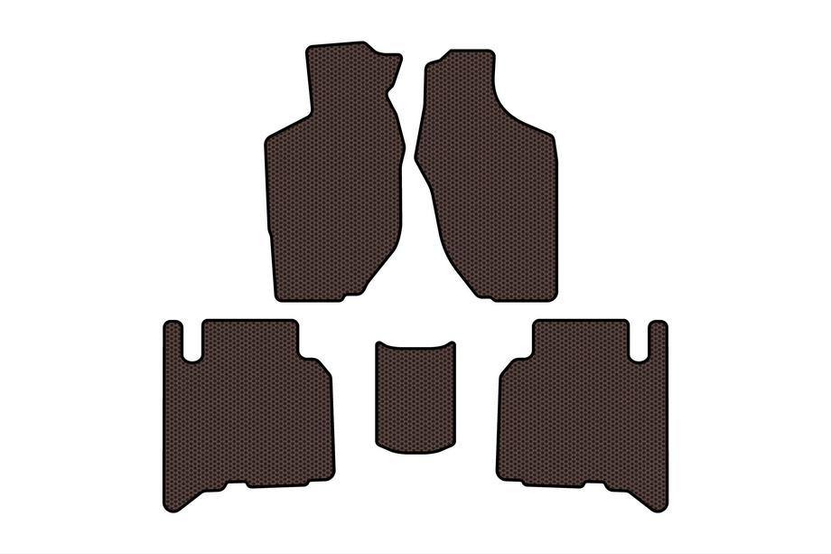 Opel Frontera 1998–2003 Gumové autokoberce Carsuit (5dveřové, hnědé) Image